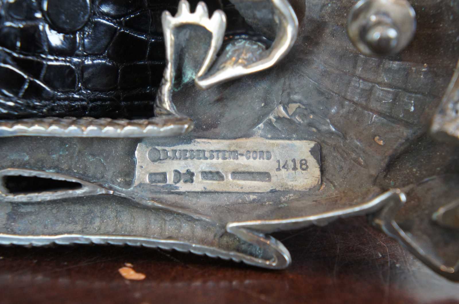 Barry Kieselstein- Cord three-piece alligator leather belt – Deja