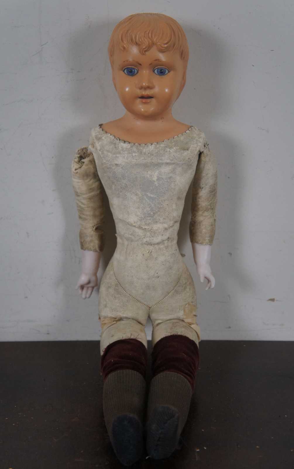 Vintage Antique German Celluiod Schutz-Marke 7 Baby Doll