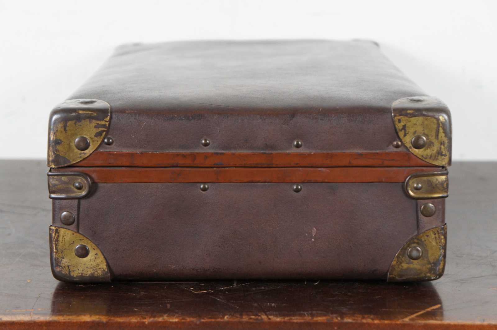 Antique Rauchbach-Goldsmith Co Everwear Steamer Trunk Luggage