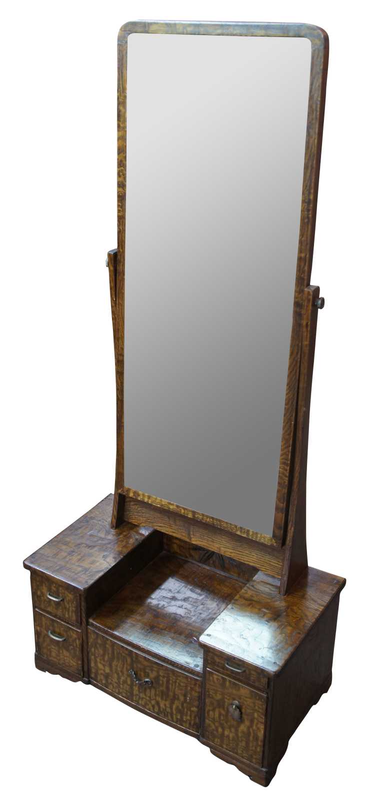 Antique Japan Geisha Kyodai Mirror Stand 1880's Japanese Interior Lacquer  Furniture 