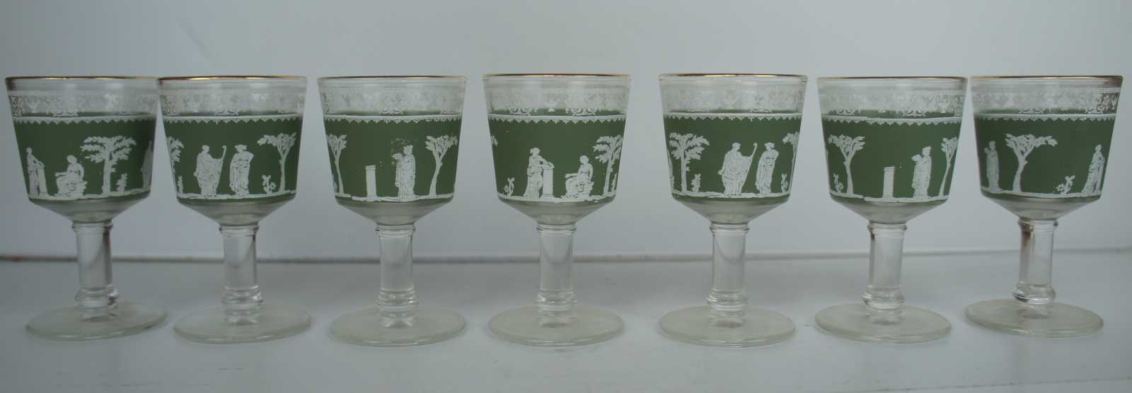 VINTAGE Wedgwood outlet Jeannette Jasperware Green Hellenic Glassware