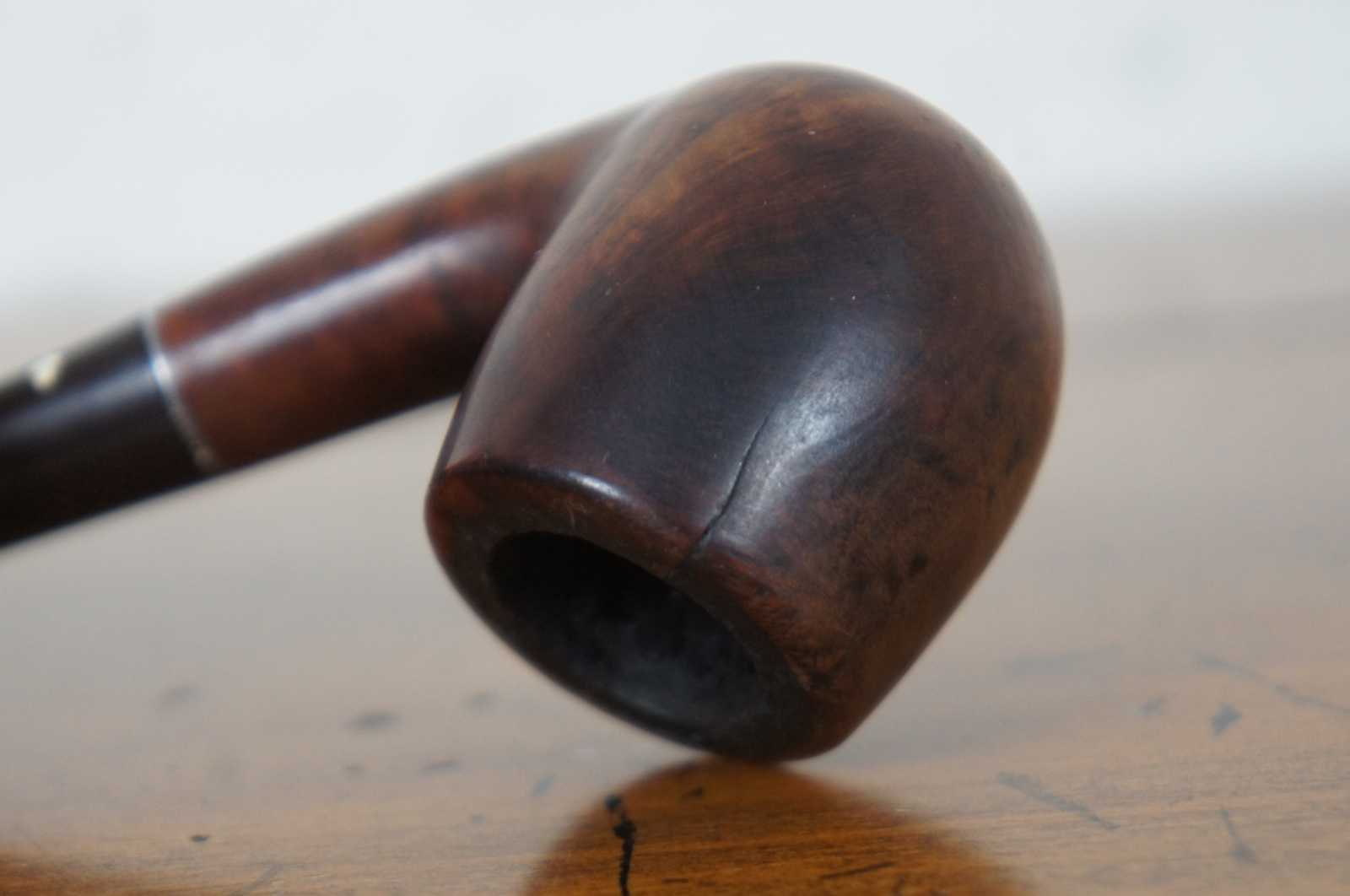 Antique Kaywoodie Drinkless Burlwood Smoking Tobacco Sherlock Pipe KBB  Clover 5