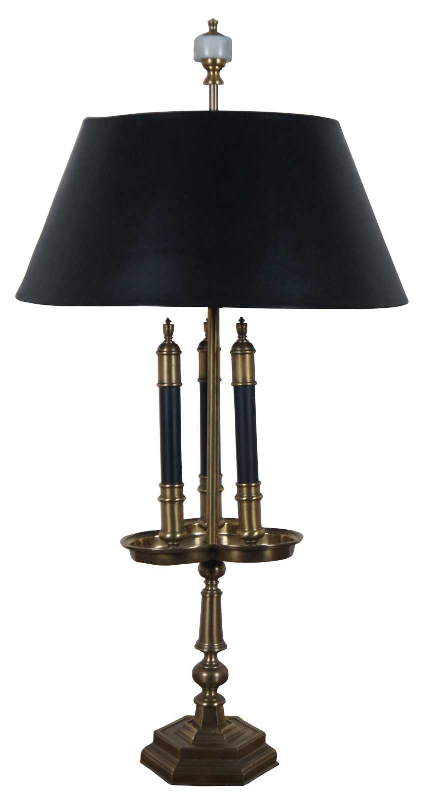 Late 20th Century Frederick Cooper Brass & Marble Urn-Form Bouillotte Table  Lamp