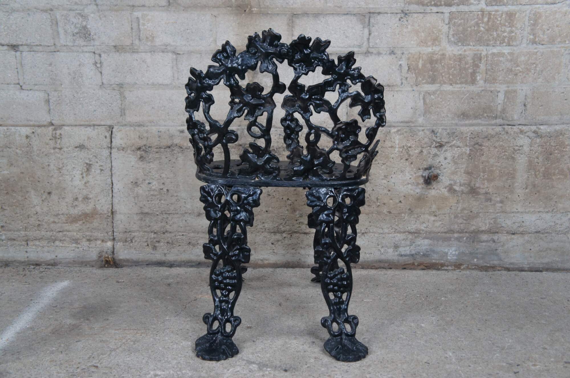 Victorian Design Vintage Cast Iron Garden or Patio Stool, Stand or Bench  #44625