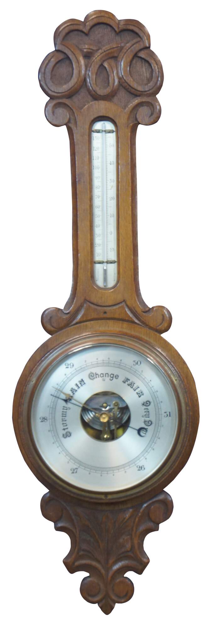 LARGE VICTORIAN ANEROID WALL BAROMETER BY SHORT & MASON c1890 – Sold –  Vavasseur Antiques