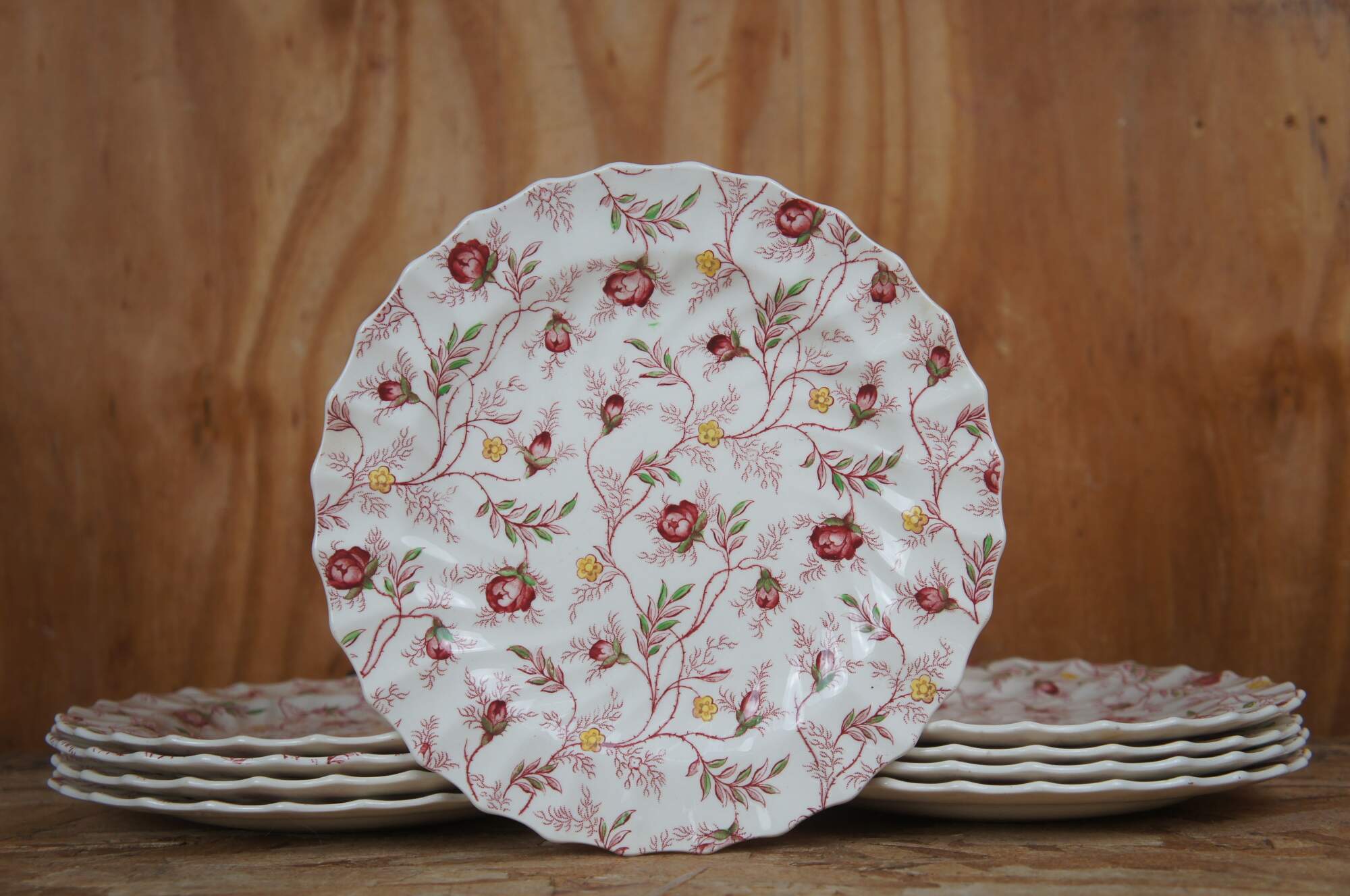 33 pcs Vintage Copeland Rosebud Chintz Spode China Dinnerware England  Floral 10