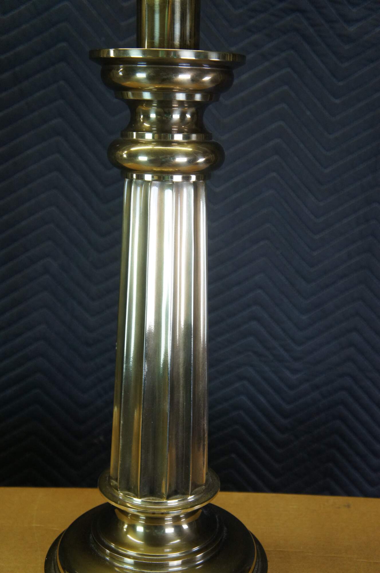 Vintage Stiffel Brass Hollywood Regency Style Grecian Column
