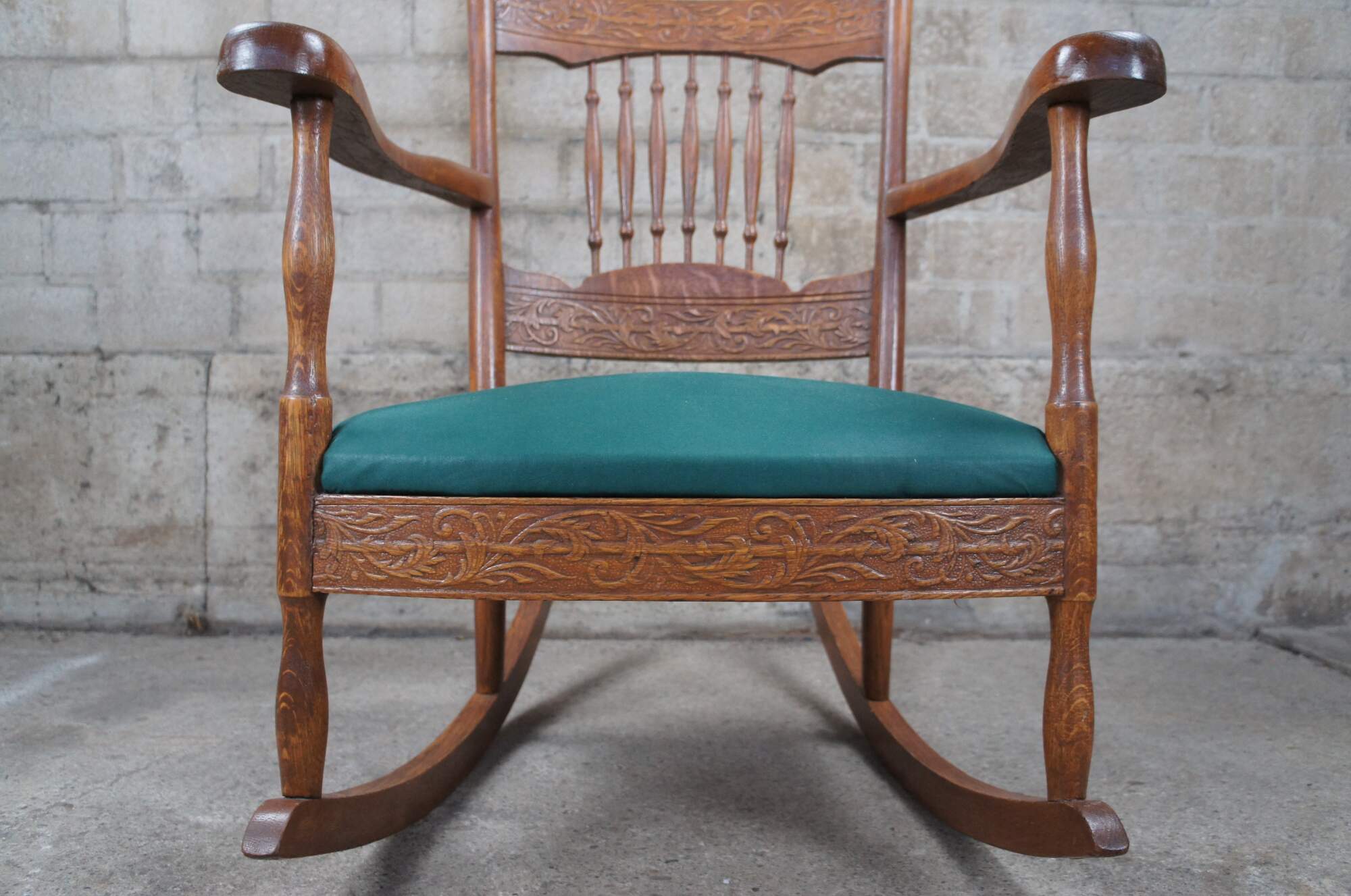 Victorian upholstered rocking discount chair