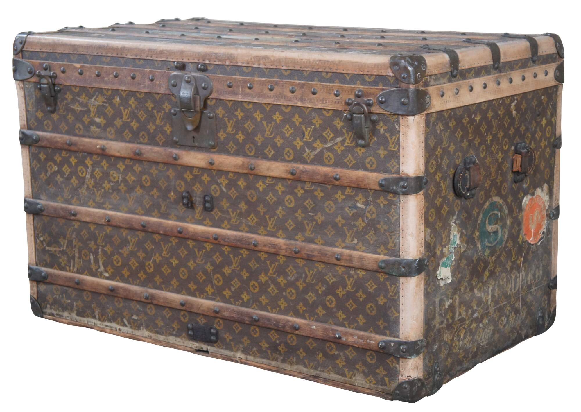 Louis Vuitton - An Early Vintage Louis Vuitton Steamer Trunk