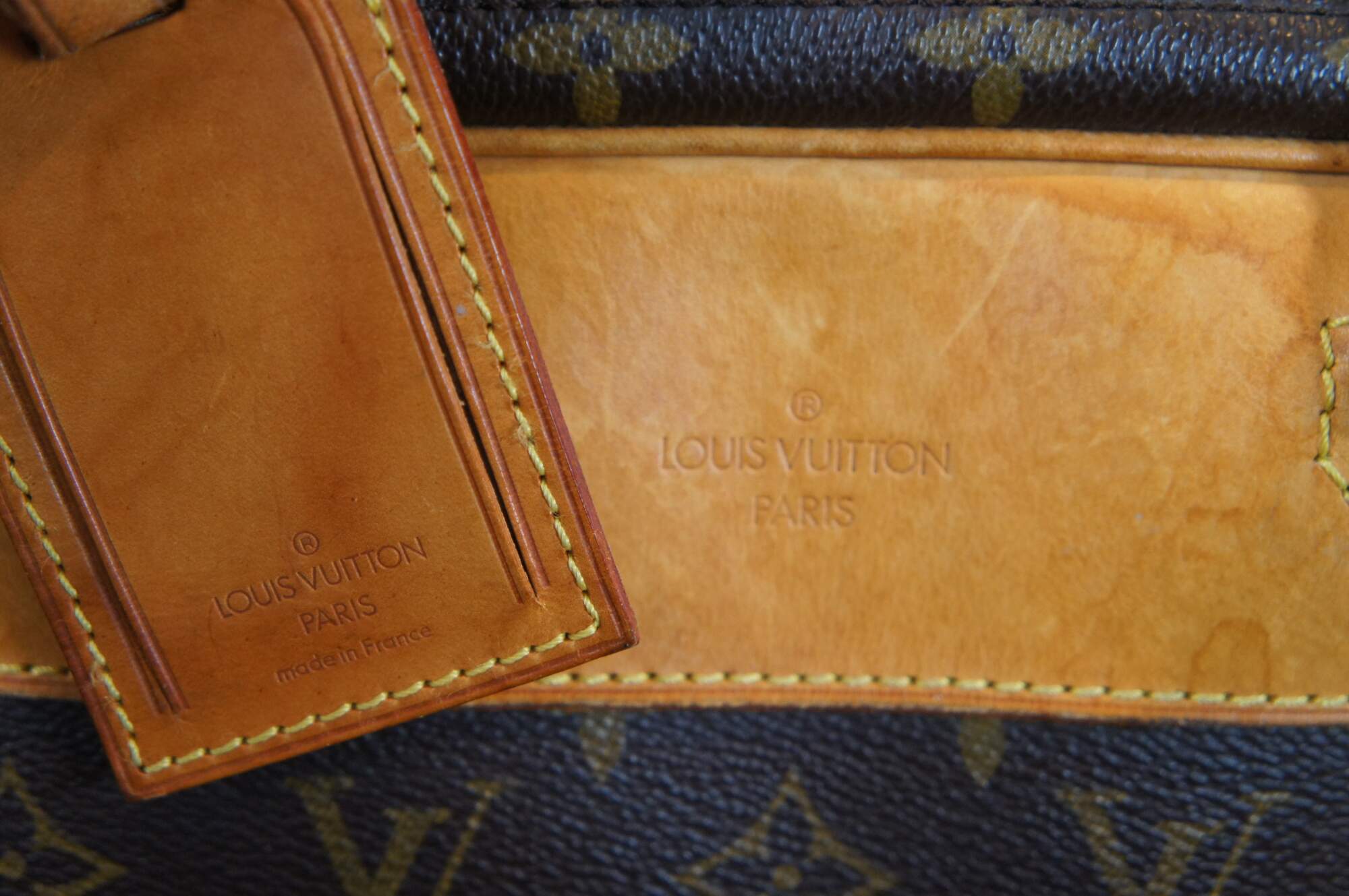 Louis Vuitton Paris Alize 24 Heures Brown Monogram Boston Duffel Travel Bag