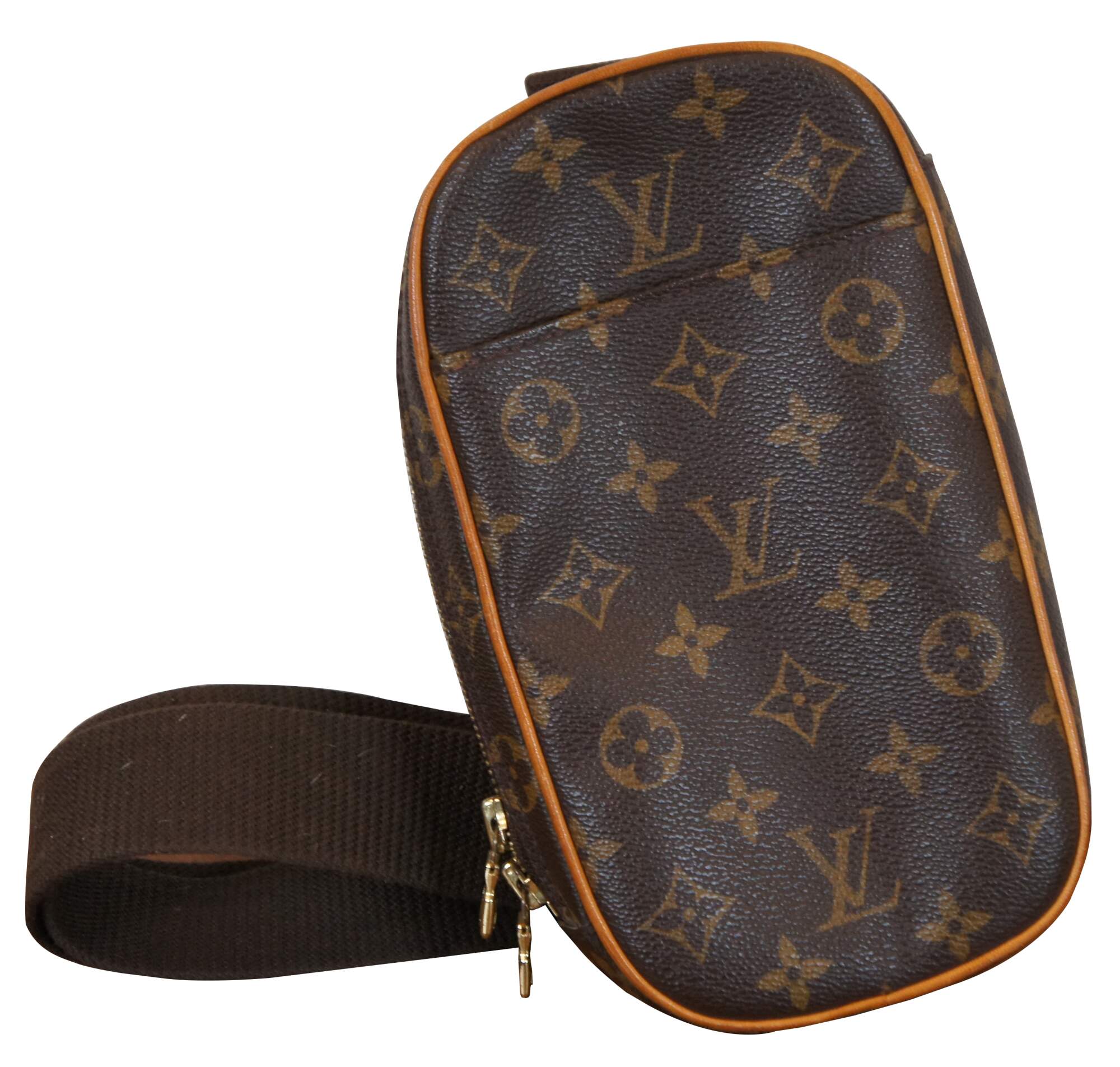 Louis Vuitton Monogram Canvas Pochette Gange Body Bag Belt Bag Fanny Pack