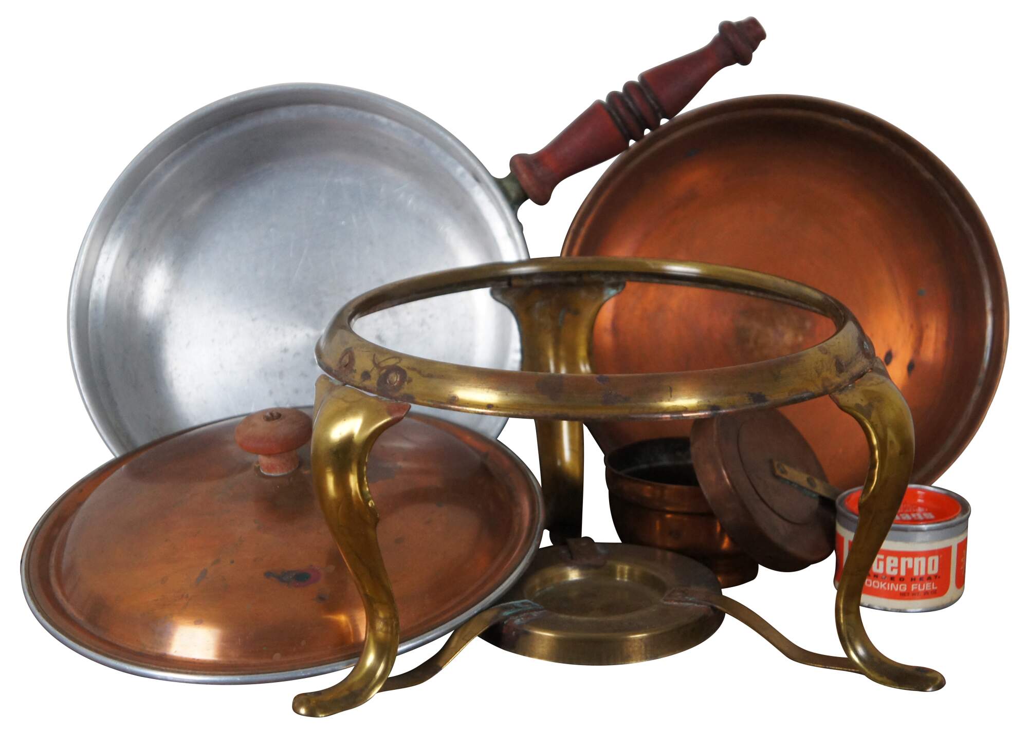 Copper & Brass Pots & Pans Set