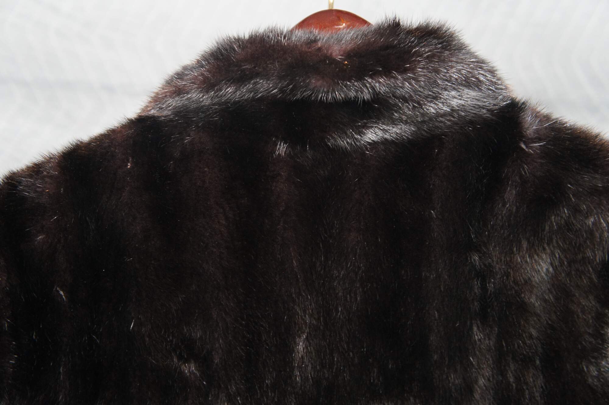 Vintage Revillon Paris London New York Black Full Length Mink Fur Coat 49