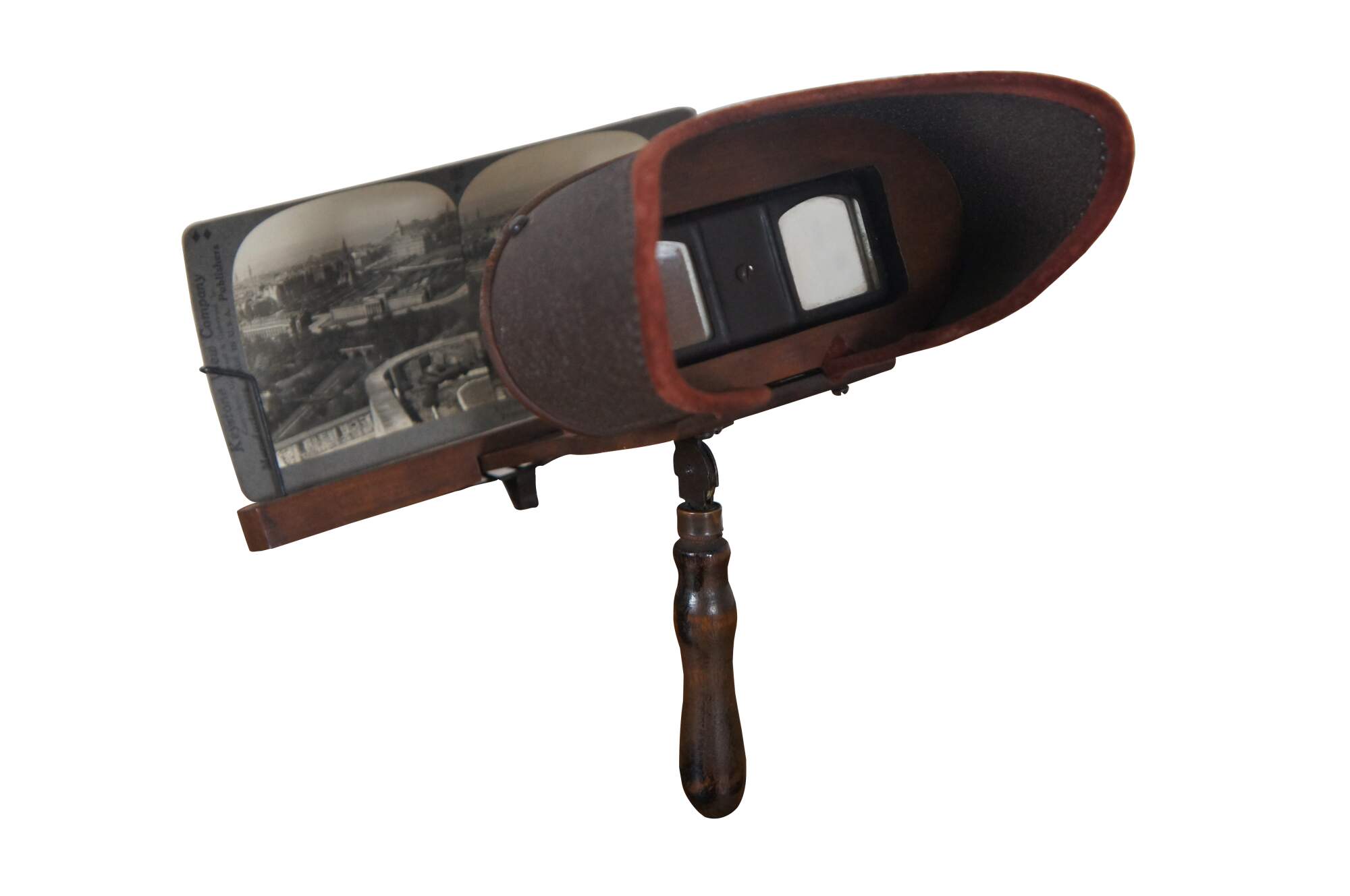 Antique Keystone View Stereo Viewer Stereoscope World Tour Family