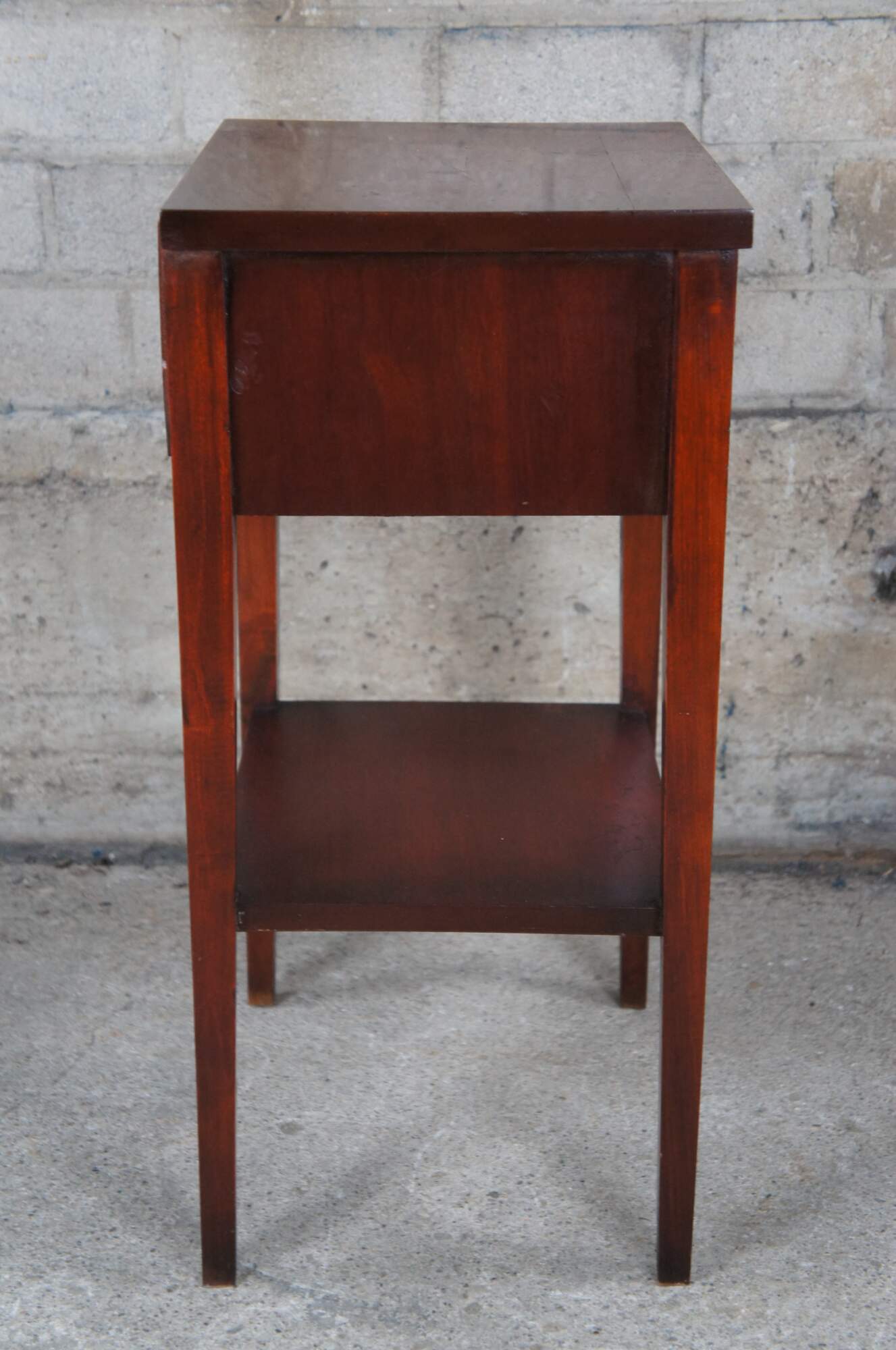 Antique West Michigan Furniture Co Sheraton Style Mahogany Side Table