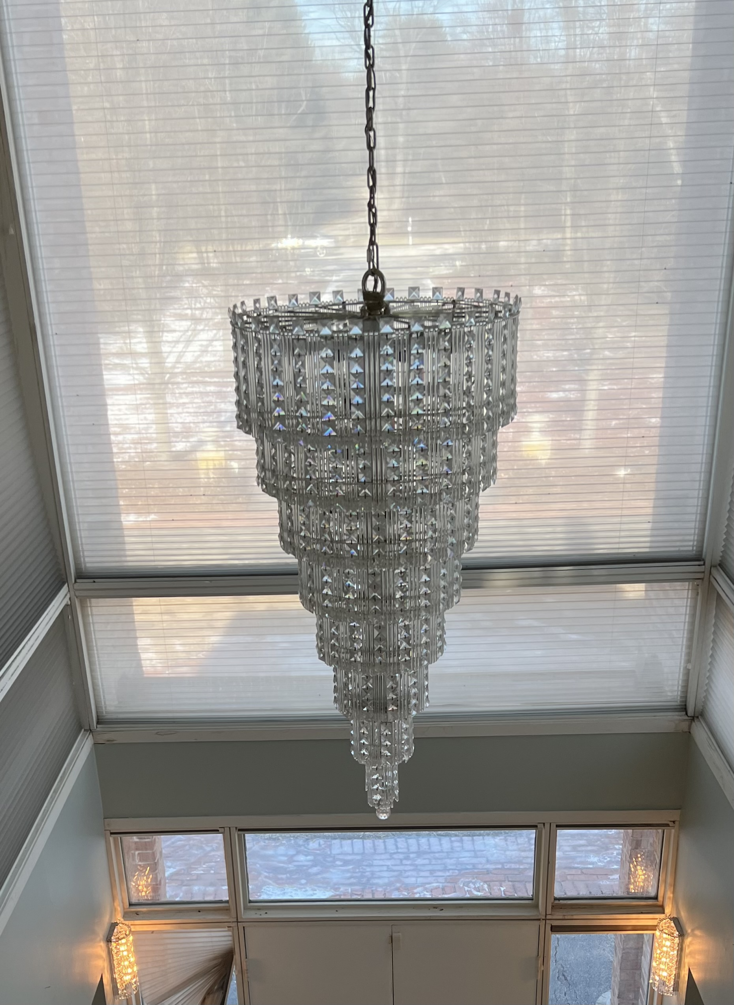 Vintage Schonbek Quattro 49 Light 8 Tier Swarovski Crystal