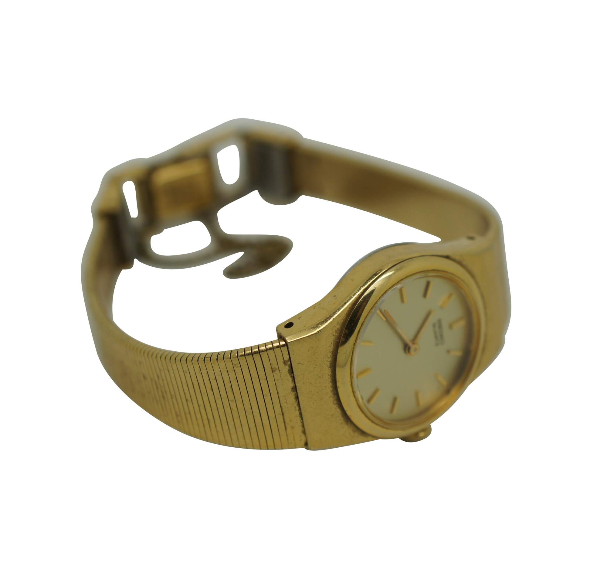 Mania Egen slank Vintage Seiko Quartz Gold Tone Retro Ladies Stretch Band Wrist Watch 971936