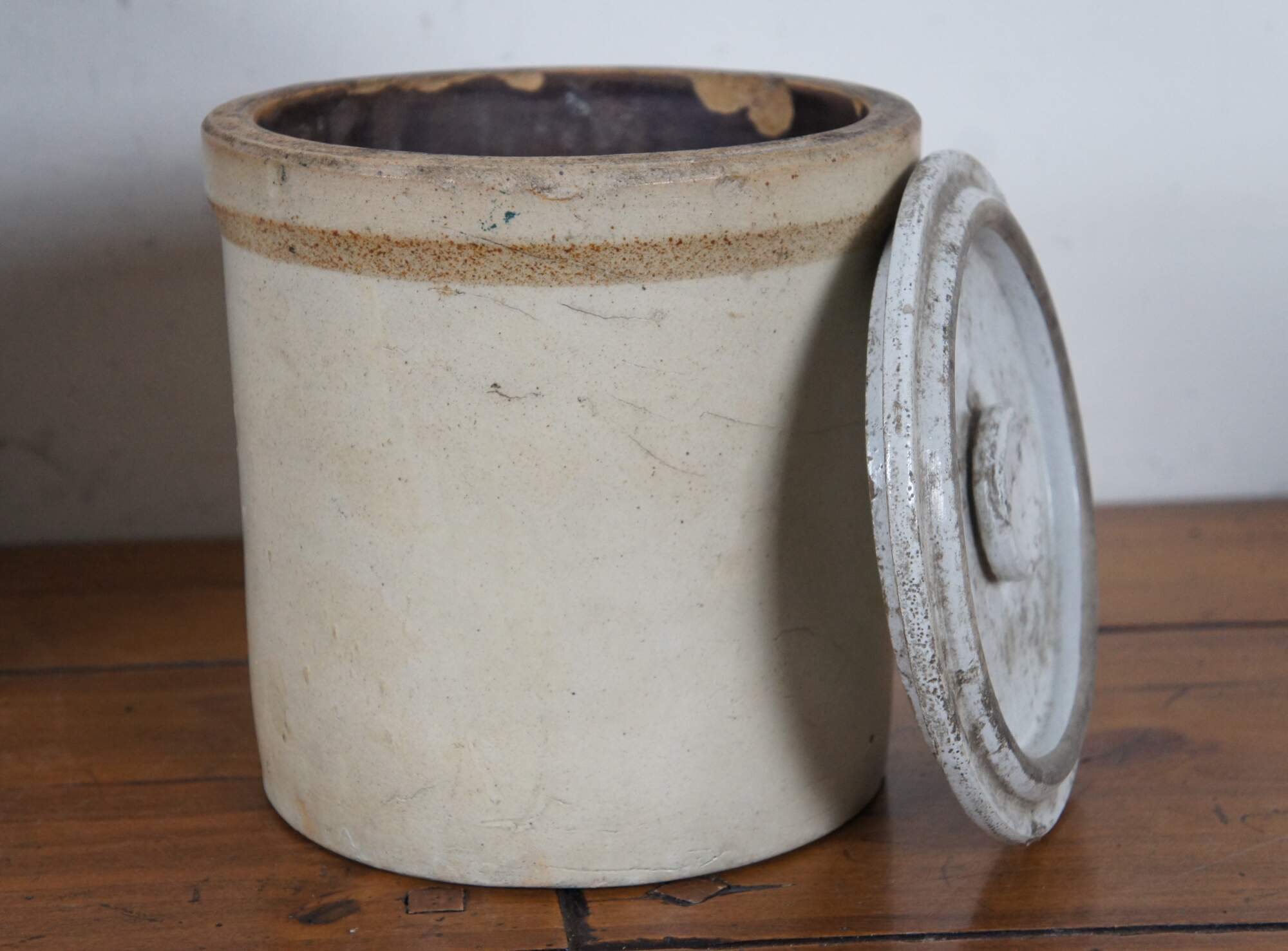 Antique 3 Gallon Stoneware Crock