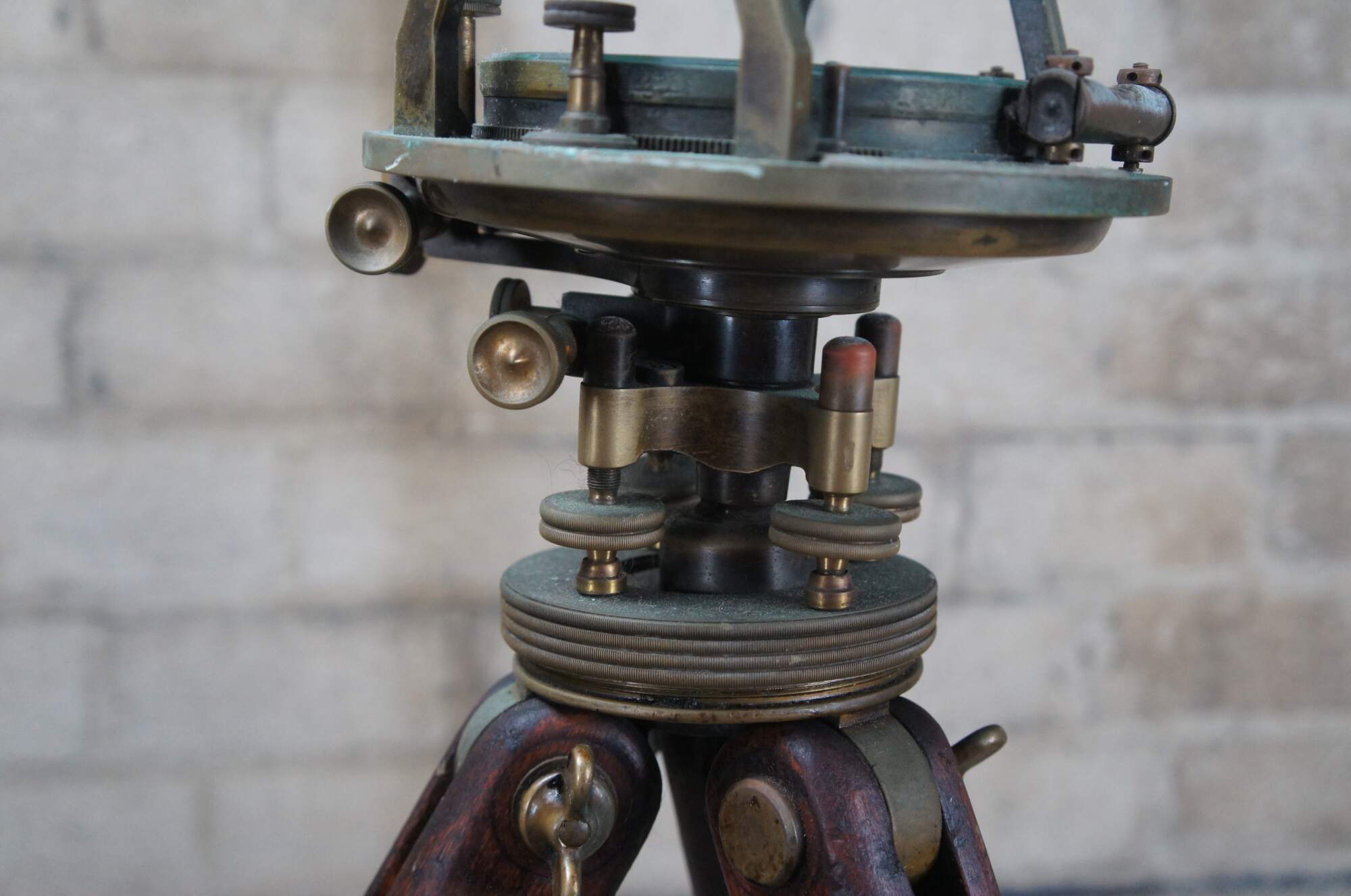 Antique w l e gurley troy n y surveyors transit compass scope tripod