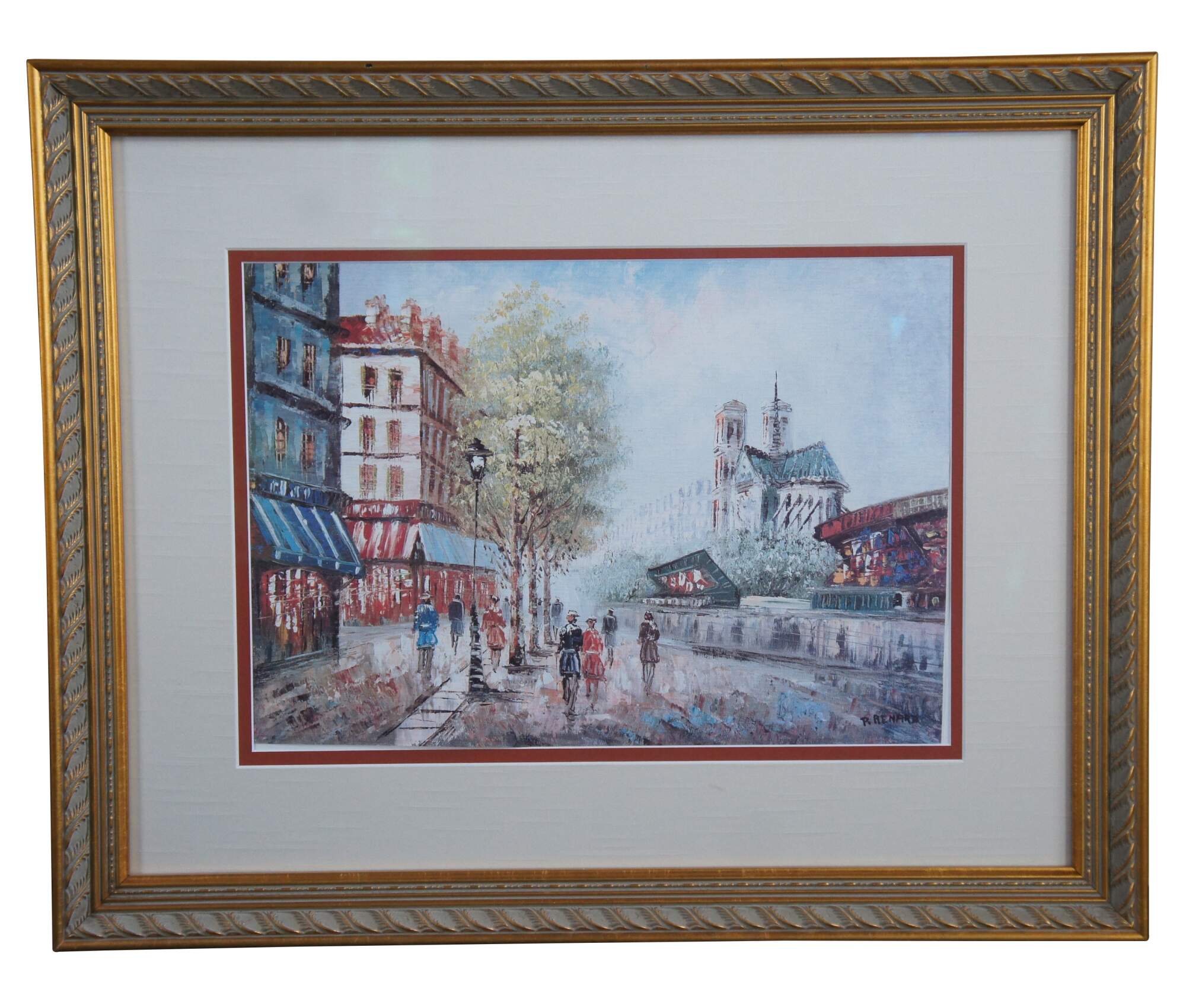 Paul Renard French Impressionist Paris Cityscape Street Scene Print 30