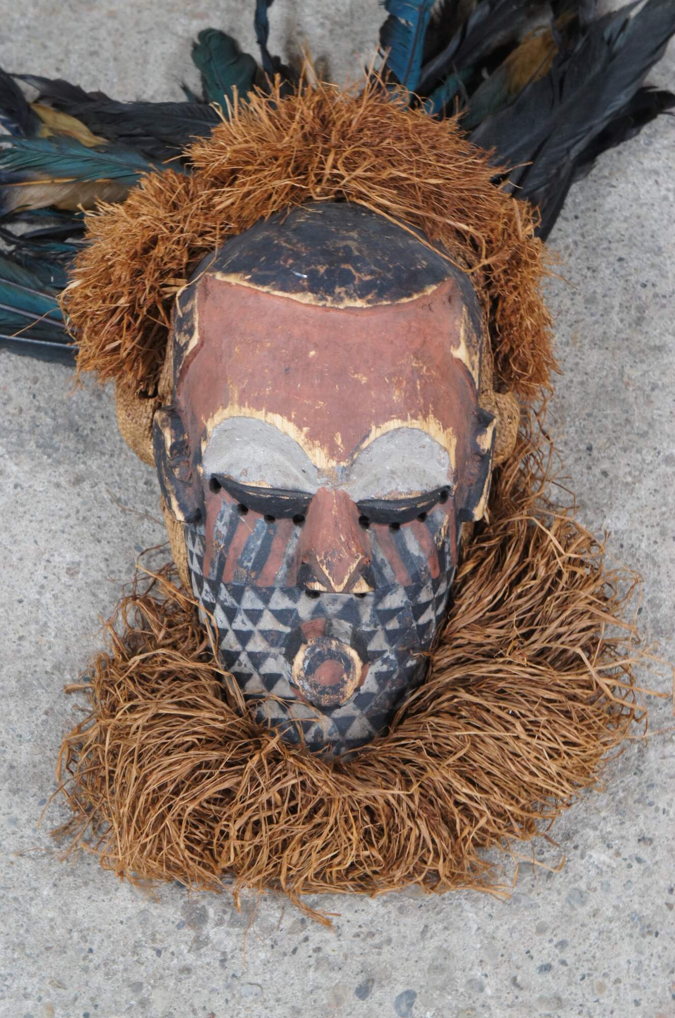 Ceremonial Straw top Mask