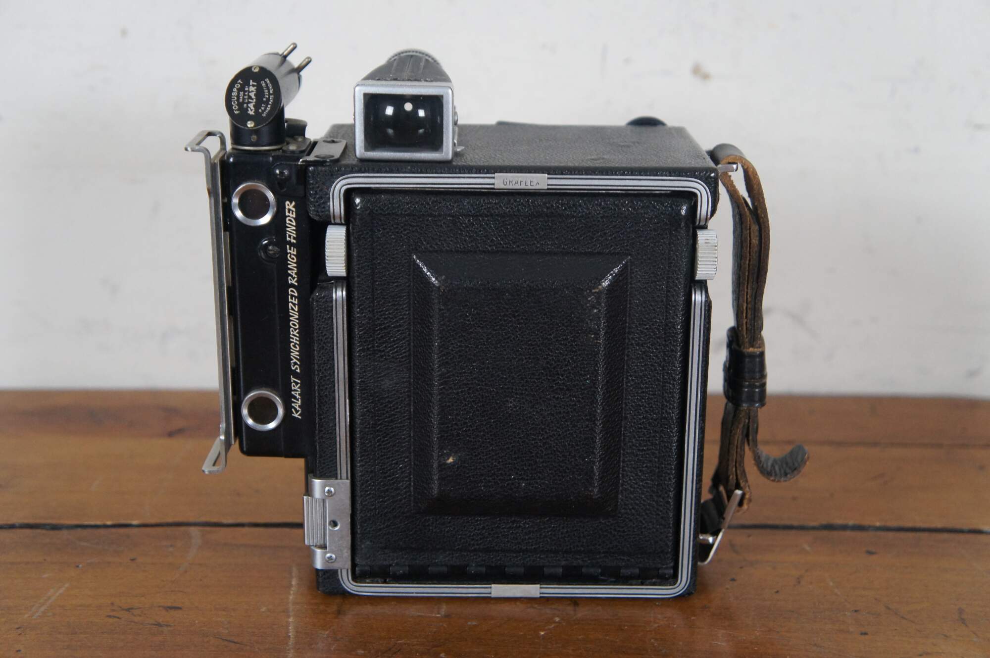 Vintage Graflex Speed Graphic Kodak Ektar Camera Len & Case 105mm