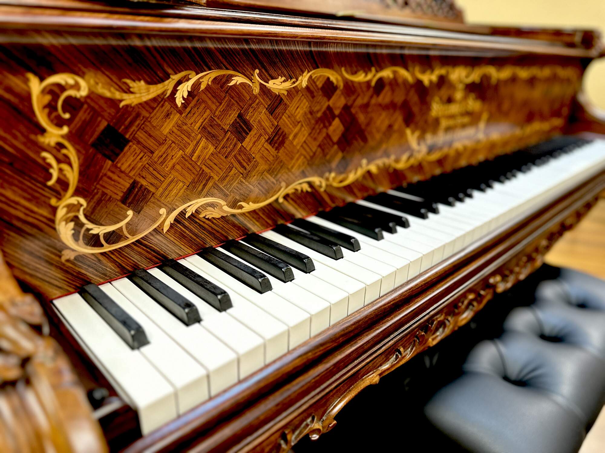 KYO　19＋20世紀スタインウェイ デカール Steinway A+B Steinway & Sons Grand Piano Sticker 2 set Decal Length: 25cm