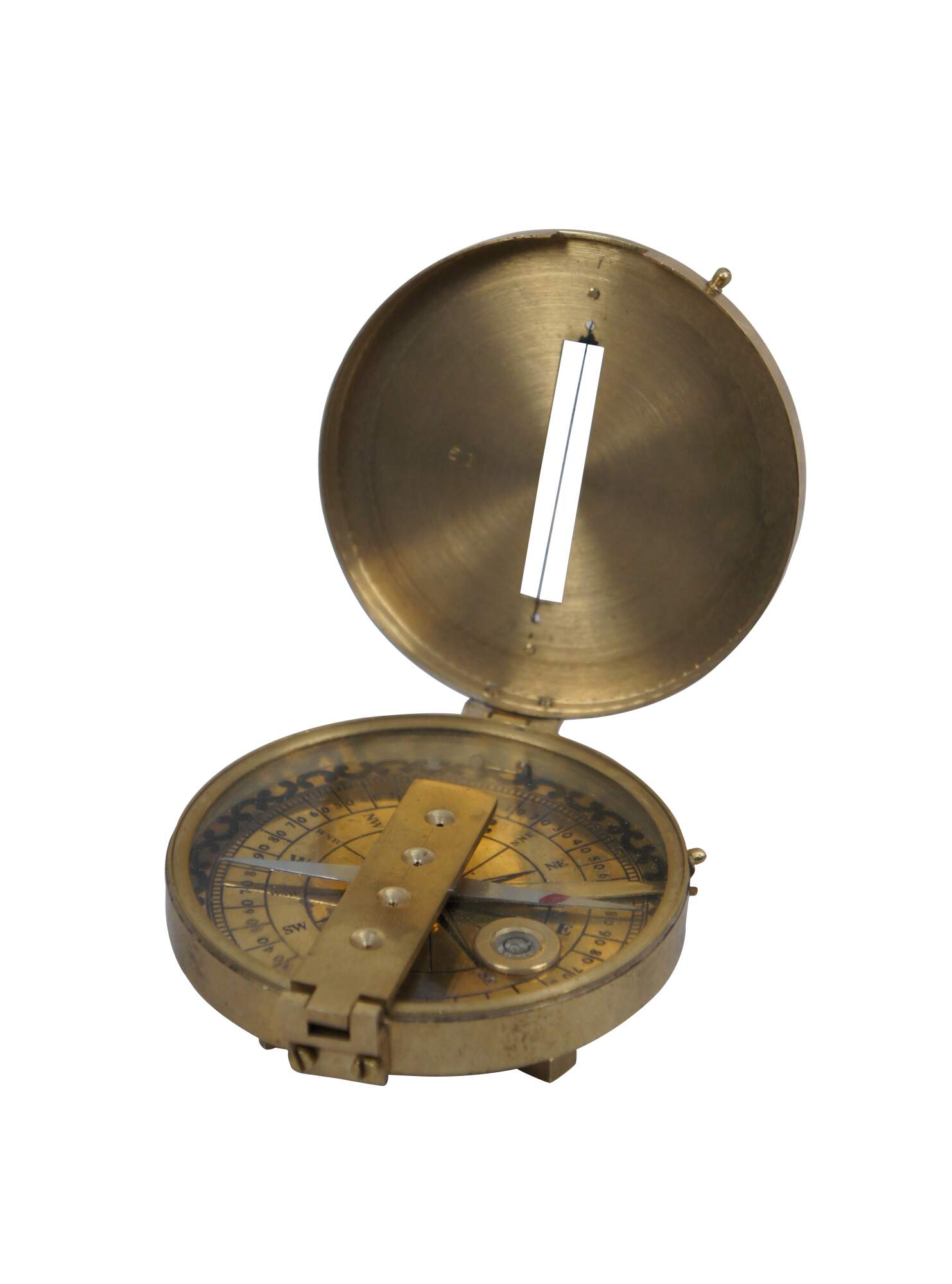 thumbnail image 2 of 🧭 Nautical Brass Stanley London 1885 Compass – Reproduction With Leather Box 🧭 2 of 5