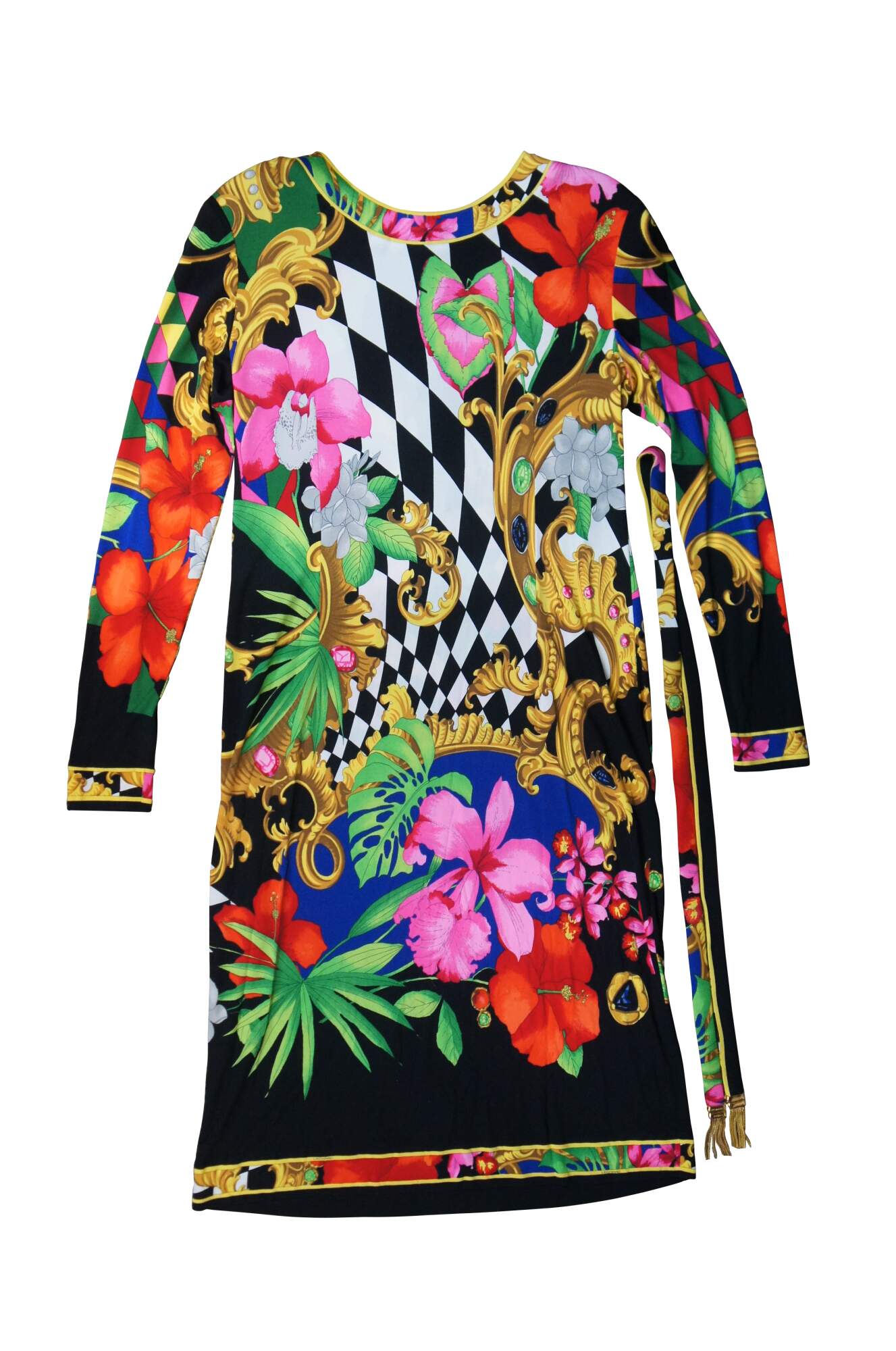 LEONARDシルクジャージワンピース JERSEY MIKADO レオナール ワンピース シルク jersey mikado 黒系 - メルカリ